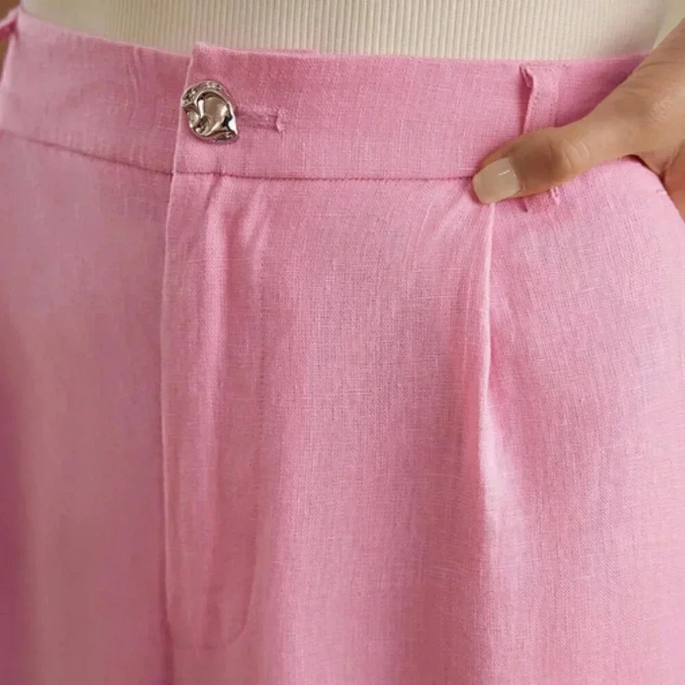 PREMIUM SOLID FOLD PLEATED STRAIGHT LEG SUIT PANTS - Picture 5 of 12